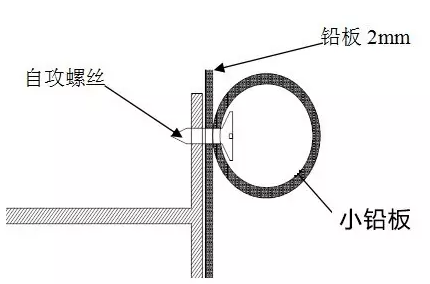 頂面及墻面鋼骨架防輻射鉛板施工方法